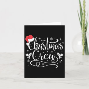 Cartão Equipe de Natal Família Grupo Correspondência Pija