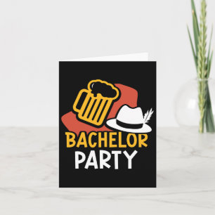 Cartão Equipe de noiva do partido Bachelor