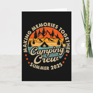 Cartão Equipe de Primos Retrô 2025 Camping Primos Verão 2