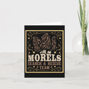 Cartão Equipe de resgate do Morel Search - Mushro caçador