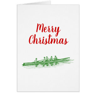 Cartão Equipe de Tripulação de Rores Verdes Esportes Hídr