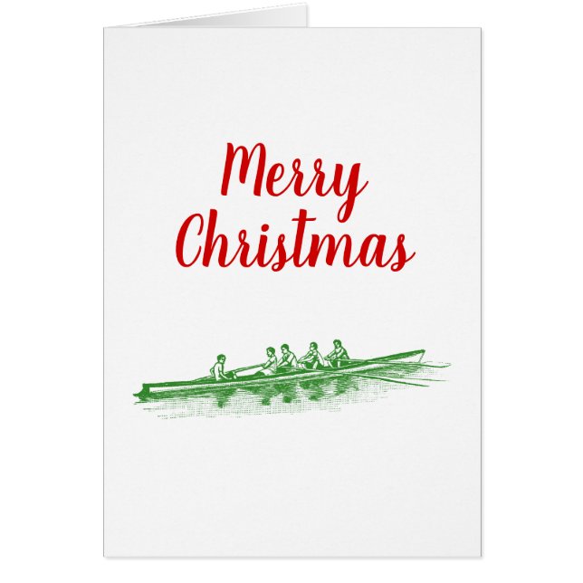 Cartão Equipe de Tripulação de Rores Verdes Esportes Hídr (Frente)