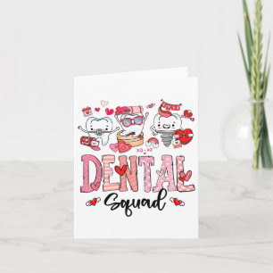 Cartão Equipe Dentária Fofa Feliz Dia dos Namorados 