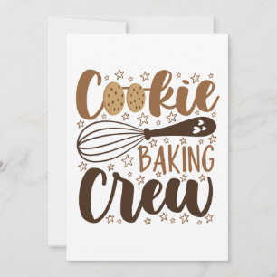 Cartão Equipe Divertida de Confeitaria de Biscoitos