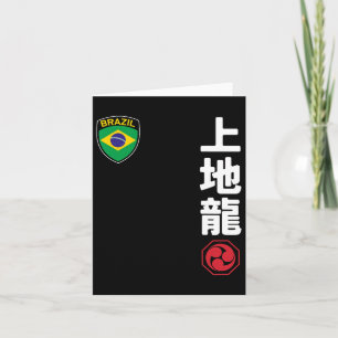 Cartão Equipe Karate Uechi Ryu Brasil Bandeira Marcial Ja