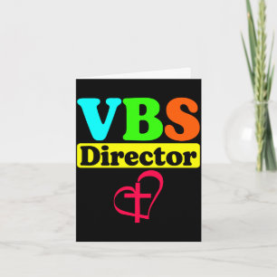 Cartão Equipe masculina de vbs férias escola bíblica grup