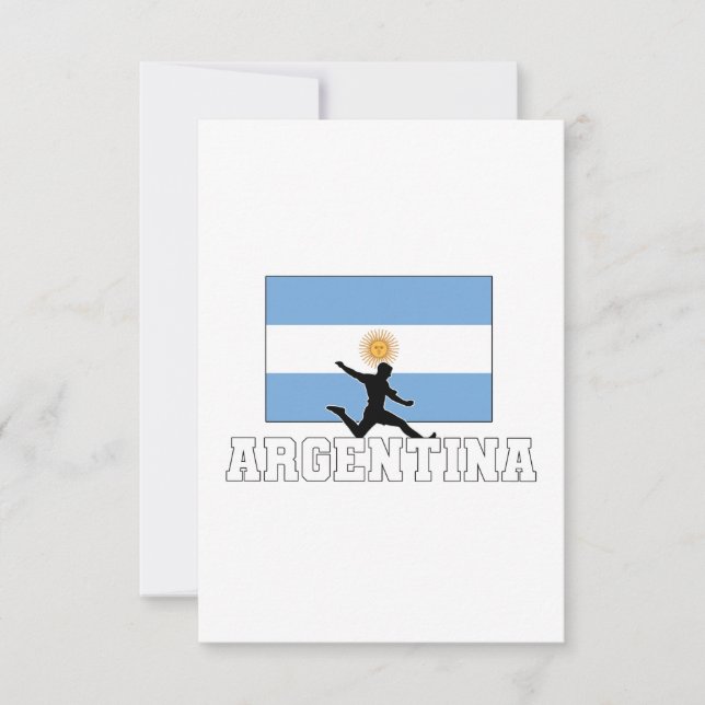 Cartão Equipe Nacional de Futebol da Argentina (Frente)
