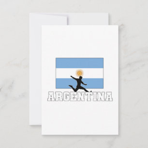 Cartão Equipe Nacional de Futebol da Argentina