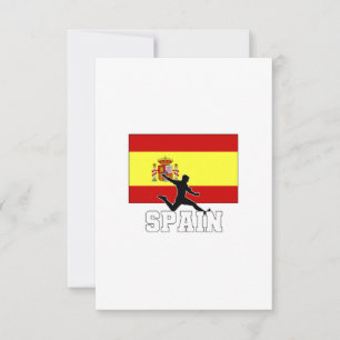 Cartão Equipe Nacional de Futebol espanha