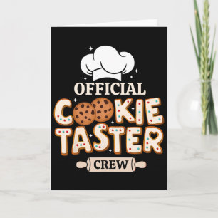 Cartão Equipe Oficial de Provadores de Cookies Engraçada