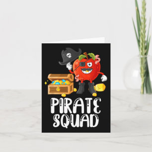 Cartão Equipe Pirata Divertida Apple Professor Fala Como