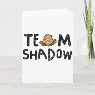 Cartão Equipe Sombra Divertida Dia do Groundhog 2024 