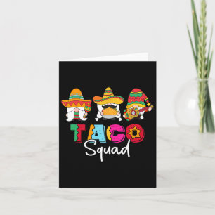 Cartão Equipe Taco Cinco De Mayo Divertido Comida Mexican