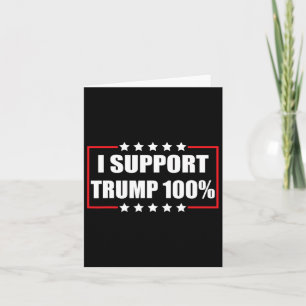 Cartão Equipe Trump Pro Trump Patriótico I Apoio Trump 10