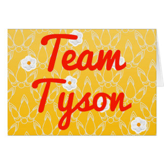 Cartão Equipe Tyson