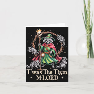 Cartão Era O Tism M'lord Feiticeiro Esquilo Engraçado Bru