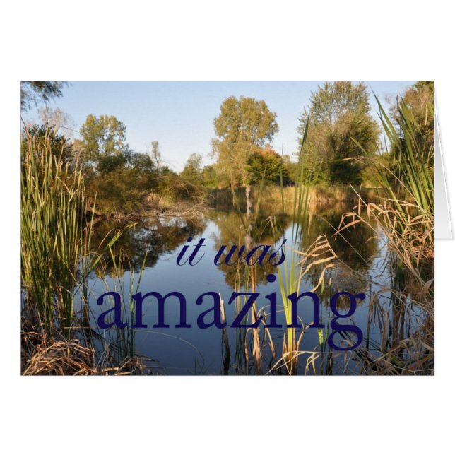 Cartão Era surpreendente (Frente Horizontal)