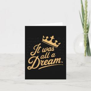 Cartão Era um Dream Men Rap dos anos 90