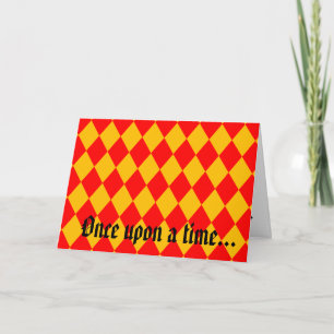 Cartão "Era uma vez... Feliz para sempre." Cartão.