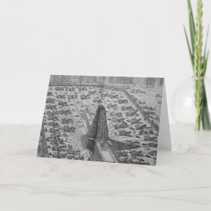 Cartão Erecting the Ancient Egyptian Obelisk