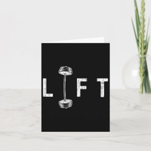 Cartão Erga o gráfico motivacional Inspirador Gym Engraça