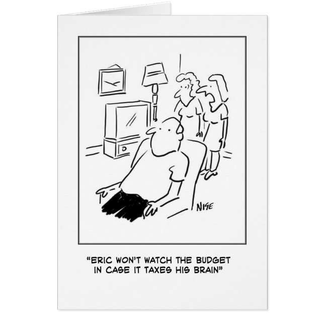 Cartão Eric não verá o orçamento na TV (Frente)