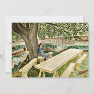 Cartão Eric Ravilious - Duas Mulheres num Jardim,