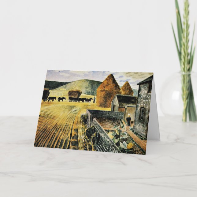 Cartão Eric Ravilious - Furlongs (Frente)