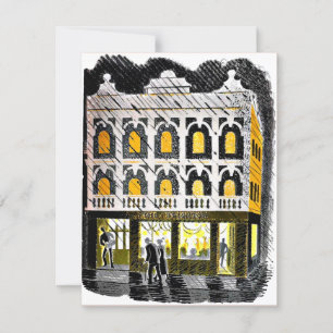 Cartão Eric Ravilious - High Street Public House