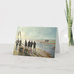 Cartão Eric Ravilious - Trabalho perigoso em baixa distân