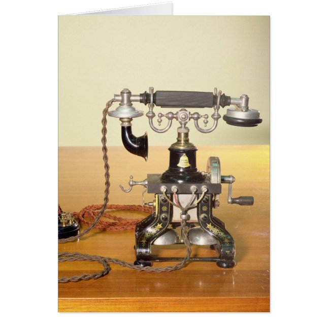 Cartão Ericsson telefona, 1890 (Frente)