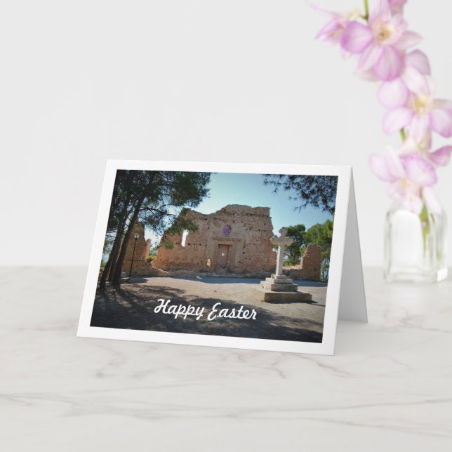 Cartão Ermida de Santa Bárbara Fachada, Lliria, Valência (Orquídea)