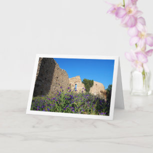 Cartão Ermita de Papais noeis Bárbara, Retrato Floral, Es