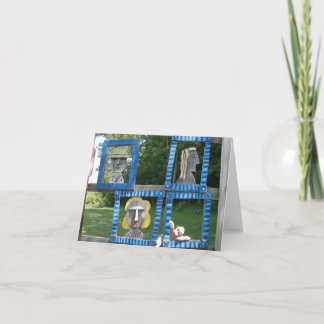 Cartão Ernie the Sock Monkey As Art Note Card