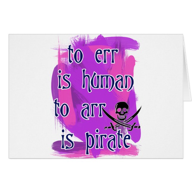 Cartão Errar é humano… (Frente Horizontal)