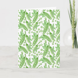 Cartão Ervilhas vegetais