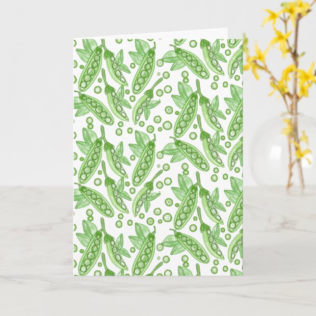 Cartão Ervilhas vegetais (Flor Amarela)