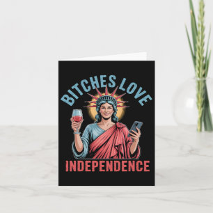 Cartão Es Love Independence Engraçado 4 de julho para mul