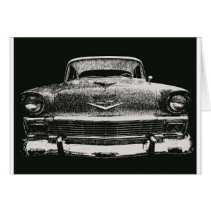 CARTÃO ESBOÇO DE 1956 CHEVY