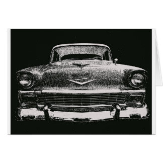 CARTÃO ESBOÇO DE 1956 CHEVY