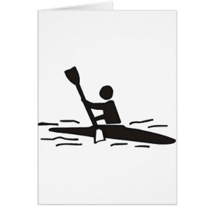 Cartão Esboço do caiaque