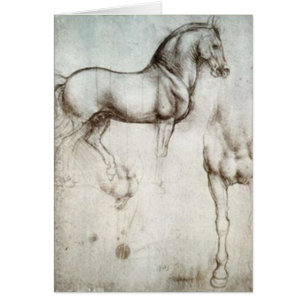 Cartão Esboço do cavalo