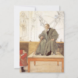 Cartão Esborjn e seu avô (Rapariga e Avô)