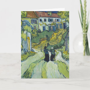 Cartão Escadaria de Van Gogh em Auvers Arte Paisagístico
