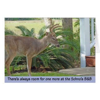 Cartão Escadas de aproximação dos cervos