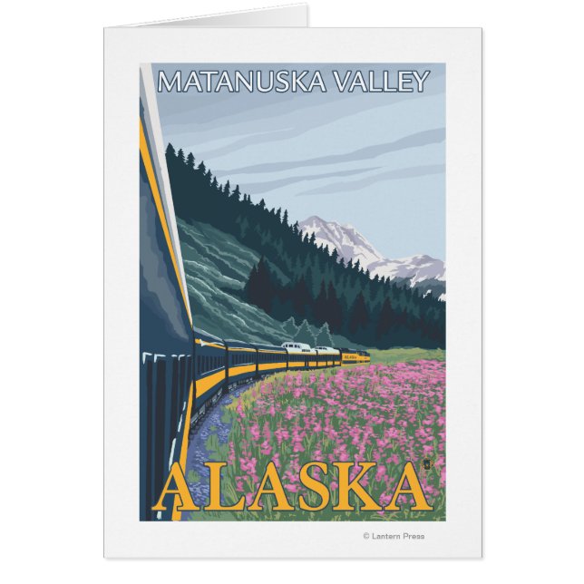 Cartão Escala de Ferrovia do Alasca - Vale de Matanuska,  (Frente)