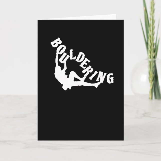 Cartão Escalada de Blocos Escalador de Blocos (Frente)