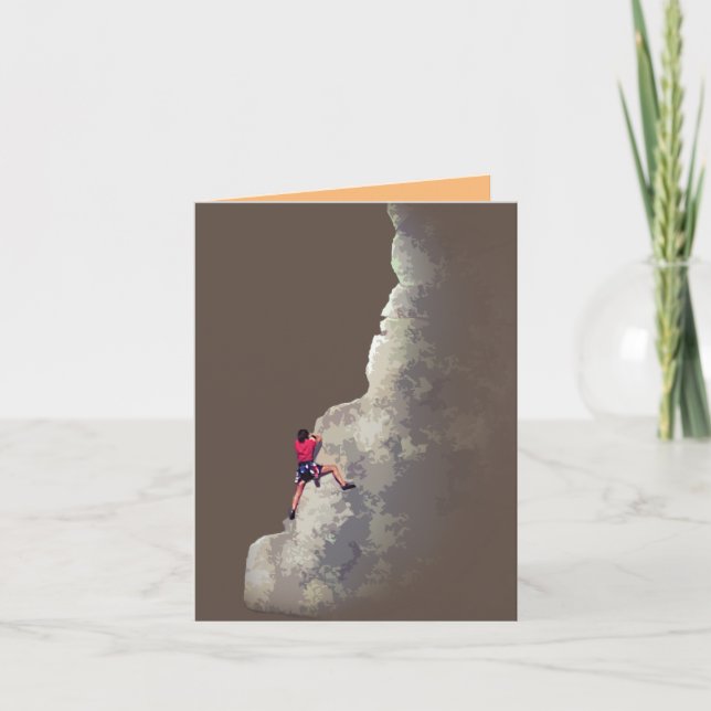Cartão Escalada de Rock (Frente)