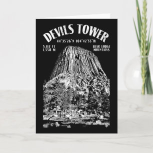 Cartão Escalada em Rocha Climber Devils Tower Bear Lodge