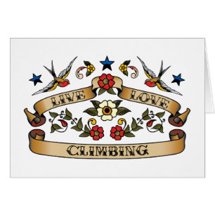 Cartão Escalada viva do amor